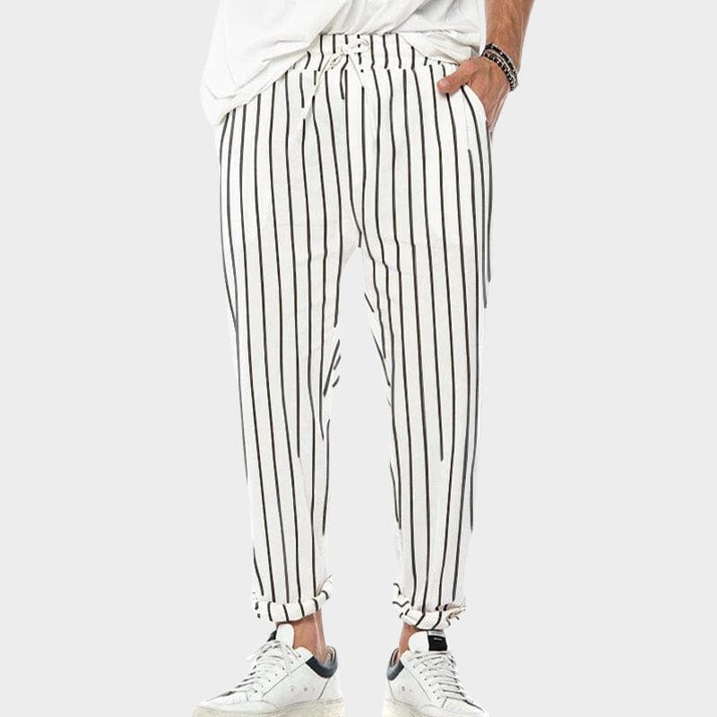 Men’s Striped Drawstring Pants