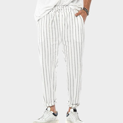 Men’s Striped Drawstring Pants