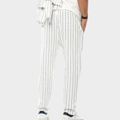 Men’s Striped Drawstring Pants