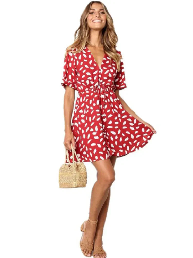 Women’s Polka Dot Wrap Dress