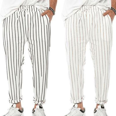 Men’s Striped Drawstring Pants